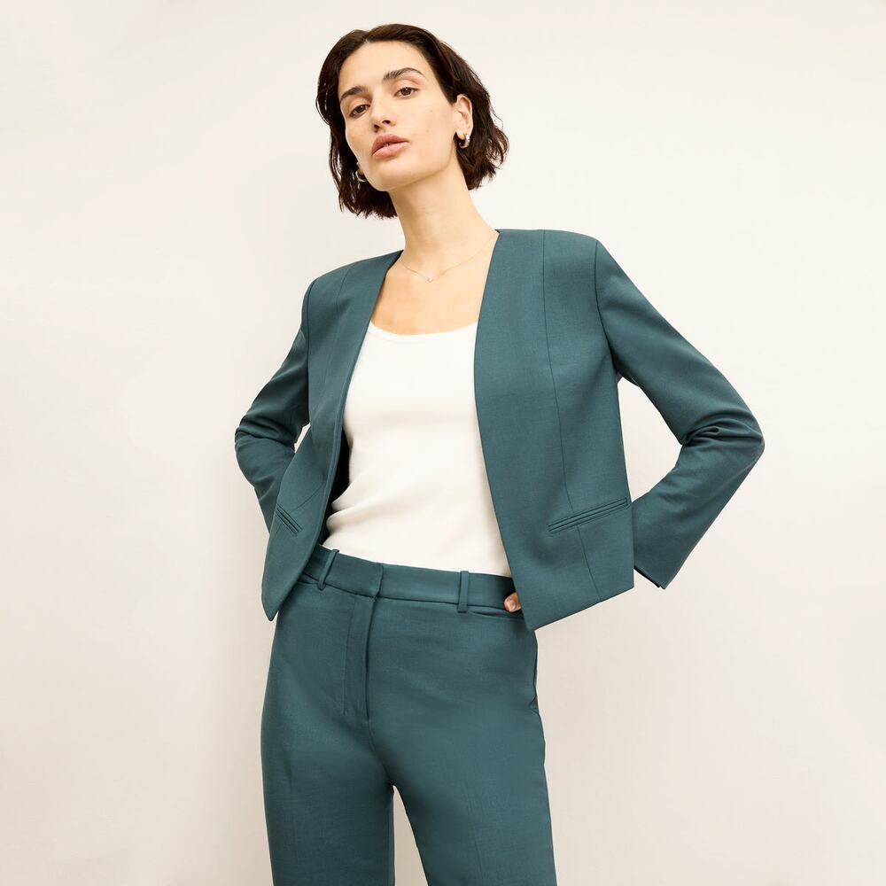MM LAFLEUR Neale Suit Jacket in Blue Jade Size 20